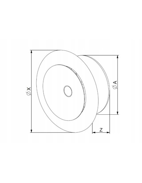 Anemostat nawiewny Awenta biały 125 mm AMN125