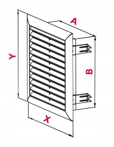 Kratka wentylacyjna Wentylacyjne Awenta biały T103
