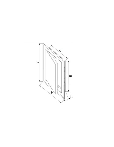Drzwiczki rewizyjne Awenta 20 x 40 cm metal DM94Z
