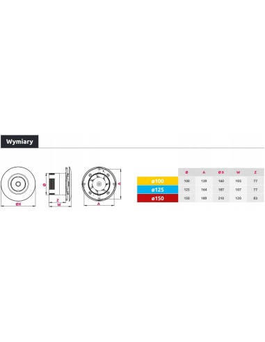 AWENTA ORBIT WXO125T WENTYLATOR SUFITOWY Z TIMEREM
