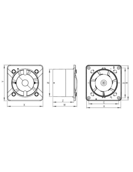 Wentylator łazienkowy Awenta KWT100M 100 mm