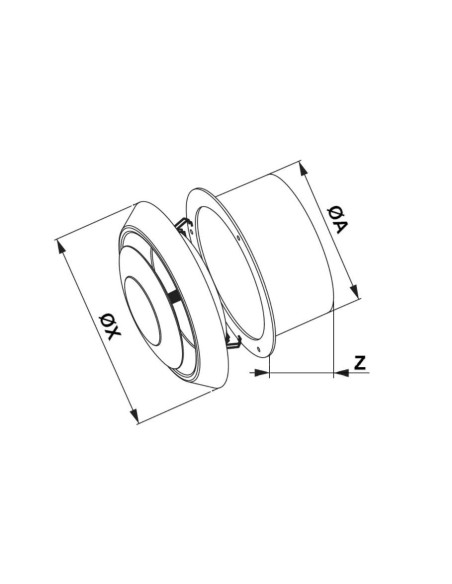 Anemostat nawiewno-wywiewny Awenta AN2 biały