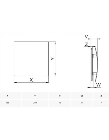 Wentylator łazienkowy Awenta PEI125 125 mm
