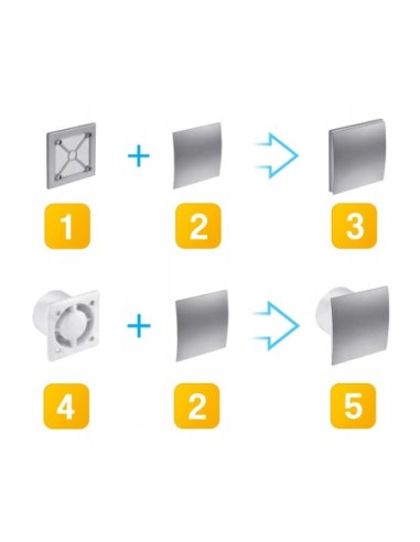 Wentylator łazienkowy Awenta KWS100T 100 mm