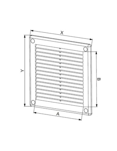 Kratka wentylacyjna Wentylacyjne Awenta biały TRU4