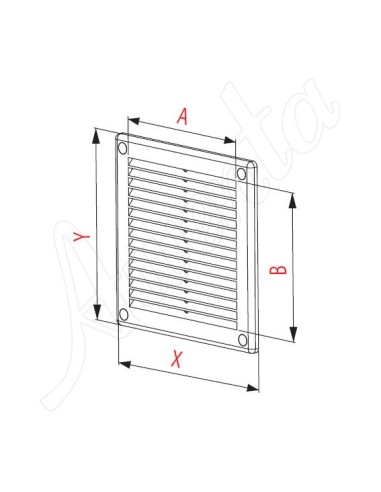 Kratka wentylacyjna Wentylacyjne Awenta biały TRU4