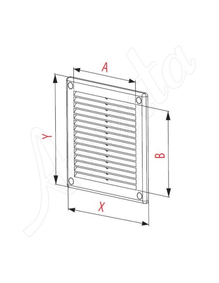 Kratka wentylacyjna Wentylacyjne Awenta biały TRU4