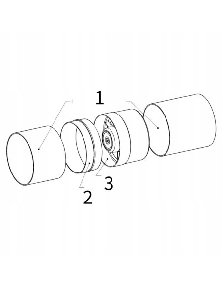 Wentylator kanałowy Awenta WKA150 150 mm