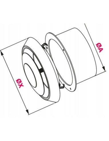 Anemostat wentylacyjny Awenta AN3 biały fi 150 mm