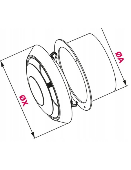 Anemostat wentylacyjny Awenta AN3 biały fi 150 mm
