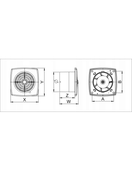 AWENTA RETIS WR150 WENTYLATOR ŁAZIENKOWY BIAŁY