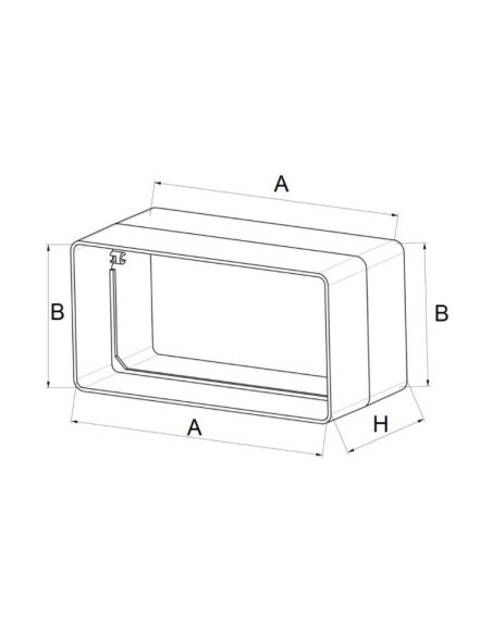 AWENTA Łącznik kanału płaskiego 75x150 KP75-21