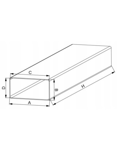 Kanał płaski Awenta 150 x 75 mm KP75-05