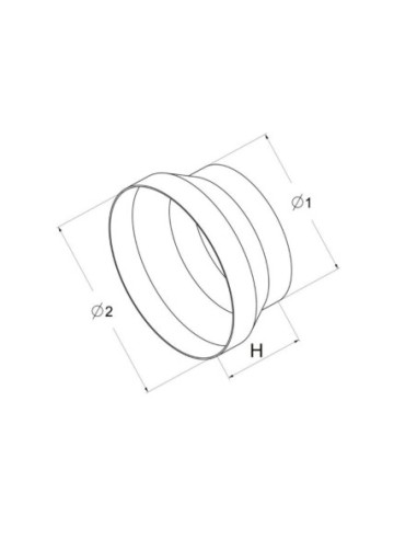 AWENTA REDUKCJA KANAŁÓW OKRĄGŁYCH 150/125 KO150-29