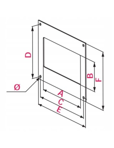AWENTA KOŁNIERZ PRZYŚCIENNY PROSTO 110 x 55 mm KP55-27