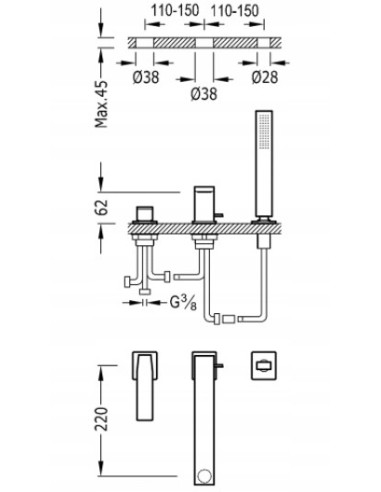 Wannowe nawannowa Tres SLIM TRES srebrny 20216101