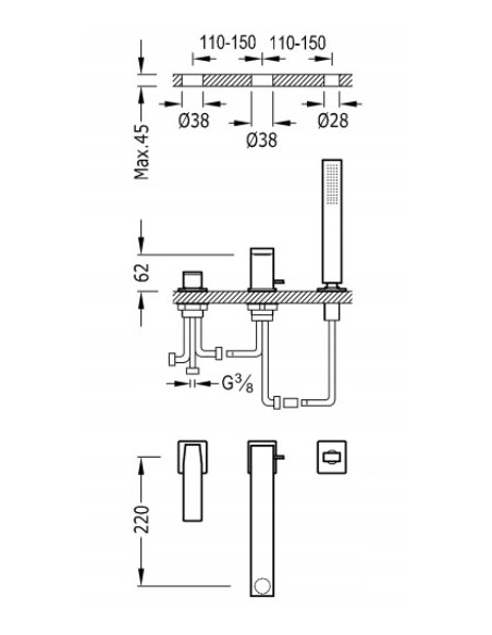 Wannowe nawannowa Tres SLIM TRES srebrny 20216101