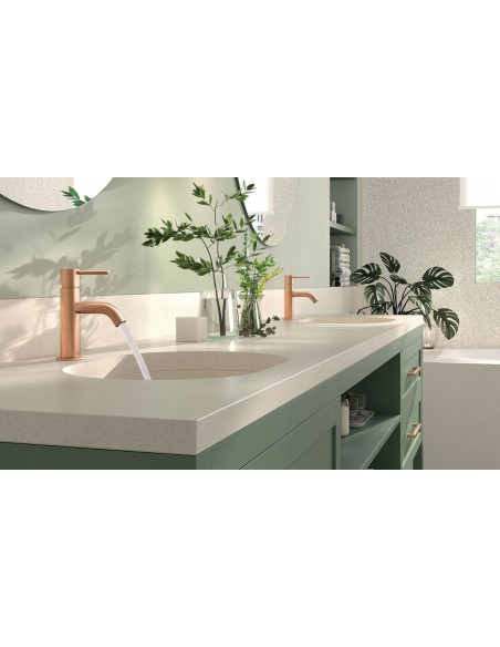 Bateria umywalkowa stojąca Tres STUDY EXCLUSIVE srebrny 26290301BM