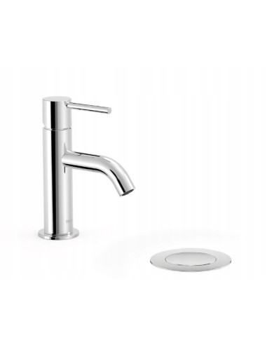 Bateria umywalkowa stojąca Tres Study srebrny 26290301D
