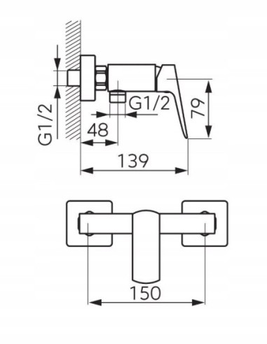 Ferro Vitto bateria natryskowa czarna BVI7VLBL