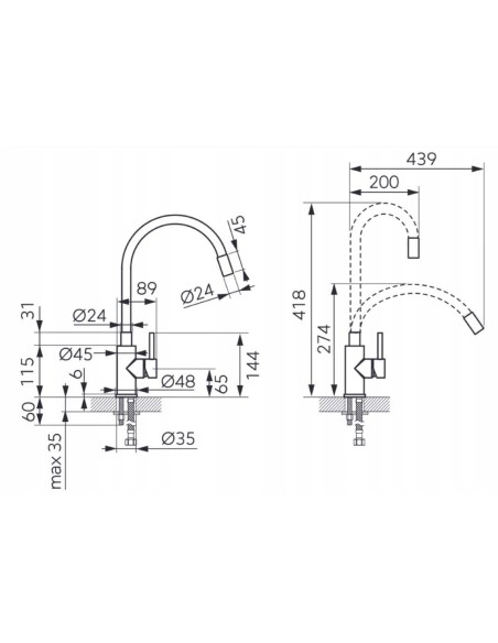 Ferro Zumba INOX Bateria kuchenna szara BZA4SSS