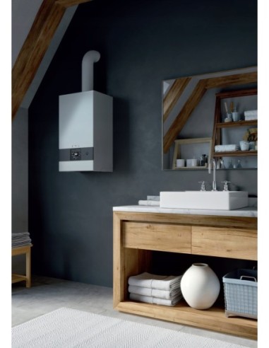 Piec Buderus dwufunkcyjny stalowy na gaz 20kW GB022-20KD