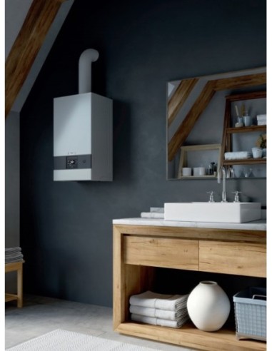 Piec Buderus dwufunkcyjny stalowy na gaz 20kW GB022-20KD