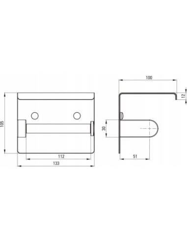Uchwyt na papier Deante ADR_R221