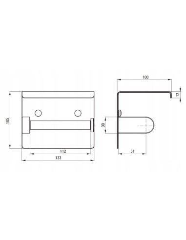 Uchwyt na papier Deante ADR_0221