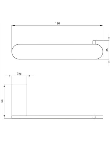 Uchwyt na papier Deante ADR_R211