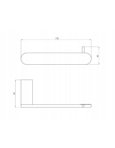 Uchwyt na papier Deante ADR_N211