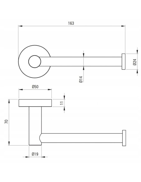 Uchwyt na papier Deante ADJ_N211