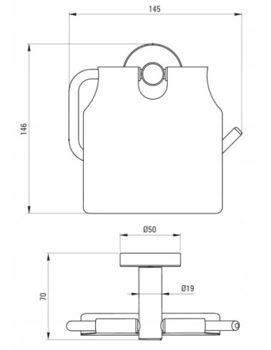 Uchwyt na papier Deante ADJ_N221