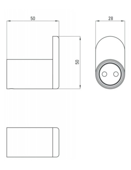 DEANTE ROUND HACZYK POJEDYŃCZY NERO ADR_N111