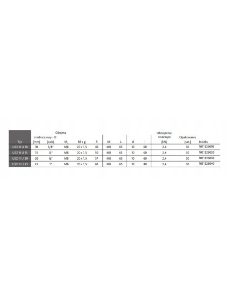 GORGIEL Uchwyt stalowy do rur 25 32-40 1031226040