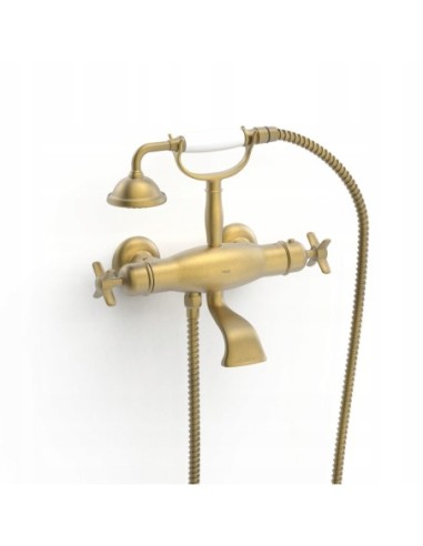 TRES Monoclasic Bateria Termostatyczna Wannowa antyczny mosiądz 24217609LM