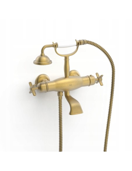 TRES Monoclasic Bateria Termostatyczna Wannowa antyczny mosiądz 24217609LM