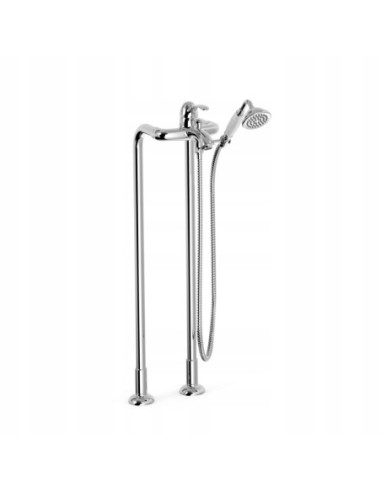 Bateria prysznicowa wolnostojąca TRES CLASIC srebrny 24219402