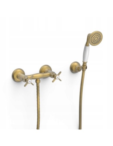Bateria prysznicowa TRES Clasic antyczny mosiądz mat 24216301LM