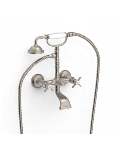 TRES Clasic Bateria dwuuchwytowa ścienna stal 24217601AC