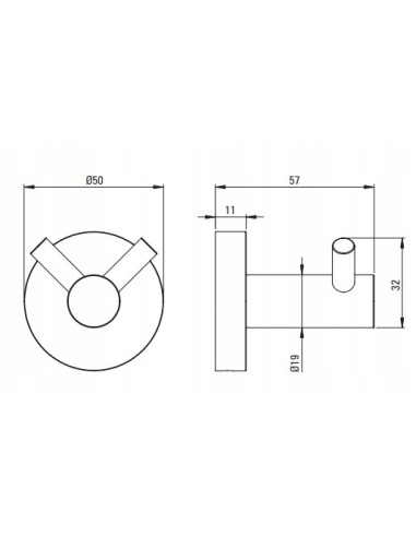 DEANTE JASMIN HACZYK PODWÓJNY NERO ADJ_N121