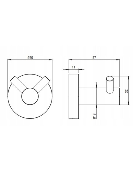 DEANTE JASMIN HACZYK PODWÓJNY NERO ADJ_N121