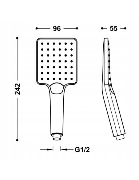 Tres Selection słuchawka prysznicowa złoty 29963113OR