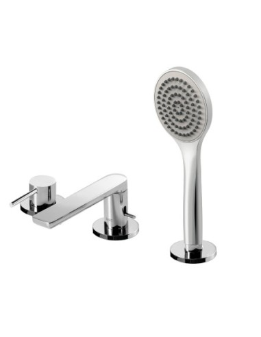 Bateria wannowo-prysznicowa jednouchwytowa Tres Alplus srebrny 20316102