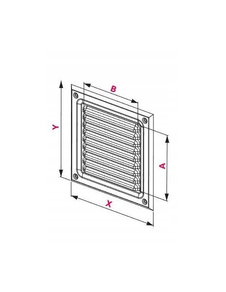 Awenta Kratka wentylacyjna 29,5x29,5 MTA10N