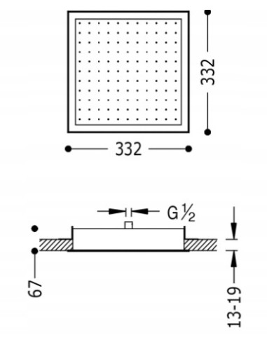 Zestaw prysznicowy podtynkowy Tres 134714