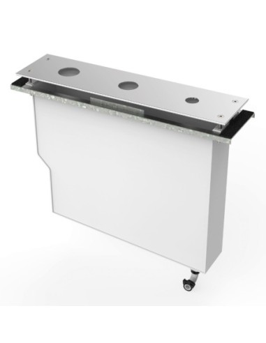 Bateria wannowo-prysznicowa nawannowa Tres Max Tres srebrny 162245