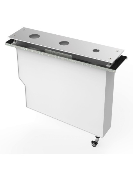 Bateria wannowo-prysznicowa nawannowa Tres Max Tres srebrny 162245