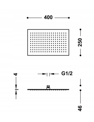 Zestaw podtynkowy z deszczownicą MAX TRES 134315008