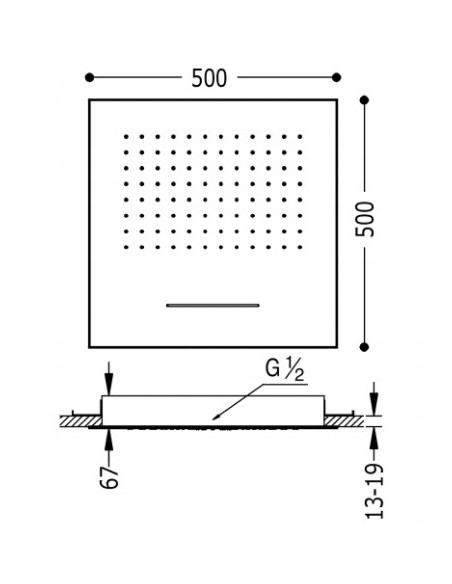 Zestaw prysznicowy podtynkowy Tres 29995501